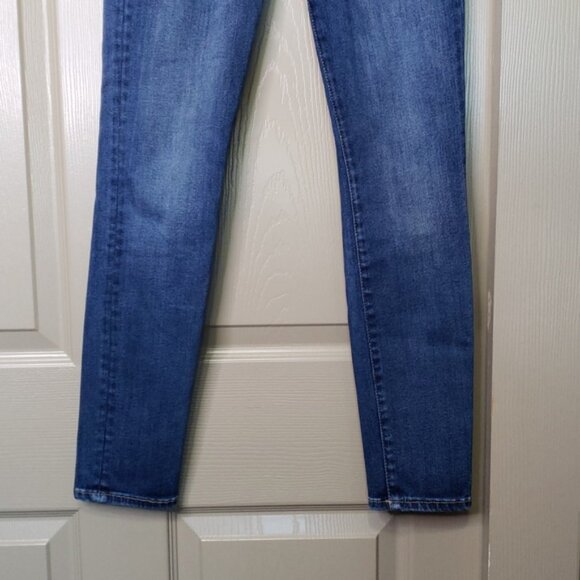 7 For All Mankind the ultra-high rise skinny Blue Women's Jeans Size 26 - Picture 3 of 9